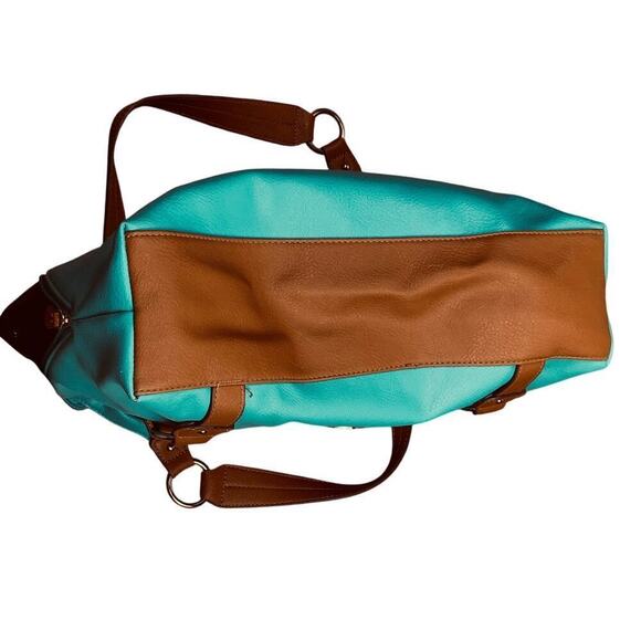 Rosetti Teal Navy Brown Colorblock Shoulder Bag - Picture 5 of 9